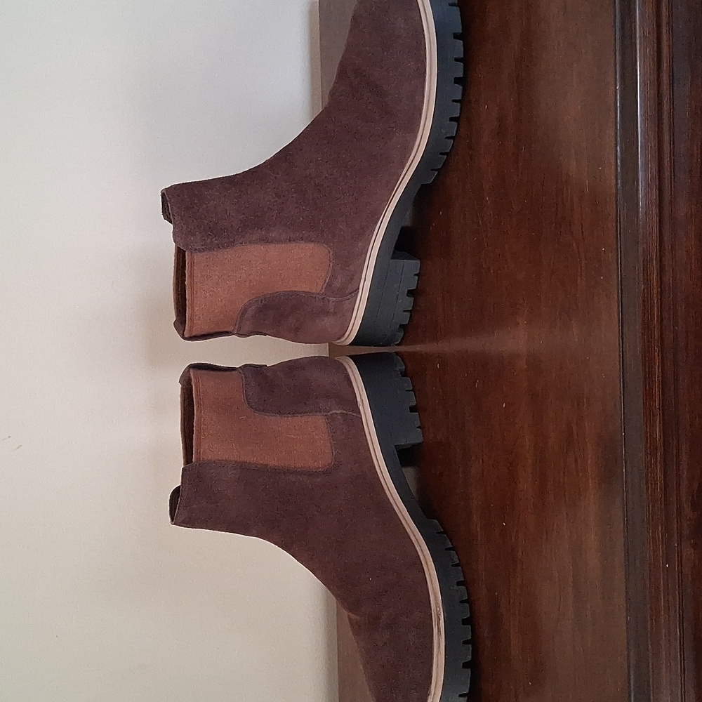 Eddie Bauer Bellingham Brown Suede Chelsea Boots Size 11 View 2